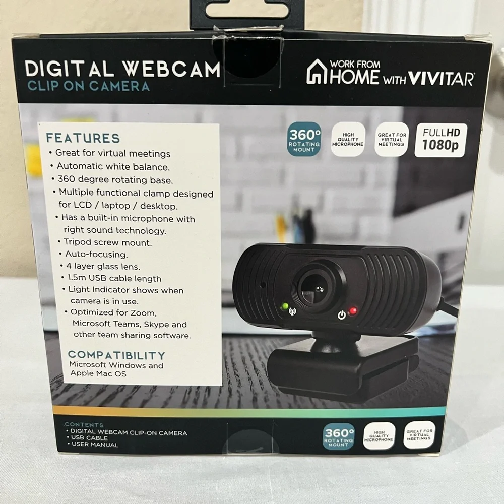 New in Box: Vivitar Digital Webcam with Clip